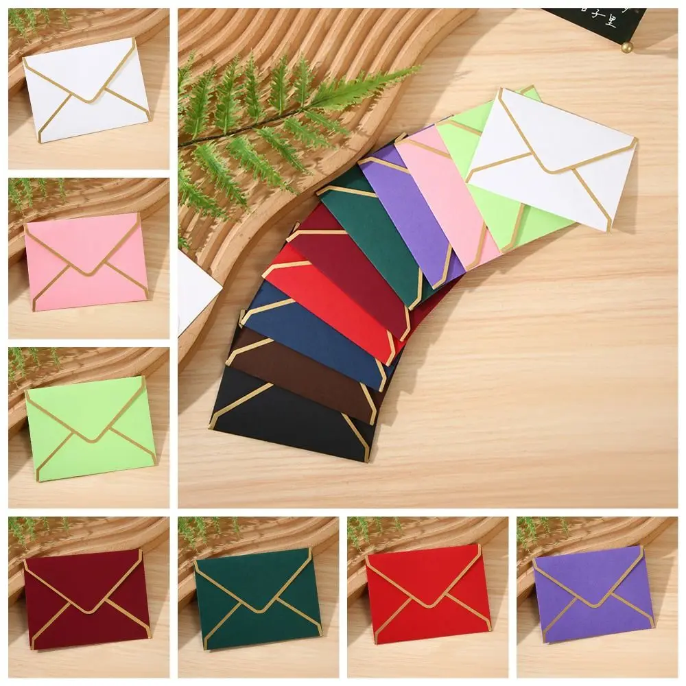 Vintage Blessing Thank Envelopes Invitation Card Bronzed Seal Romantic Nostalgia Art Wedding Invitation Card mailing envelopes gift card envelopes