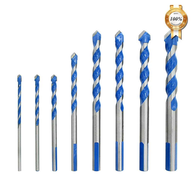 

Cemented Carbide Triangular Handle Multifunctional Core Twist Drilling Bits Set Marble Perforator Ceramic Tile Hole Saw Tool