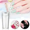 Nail Stamper Jelly Silicone Printing Nail Polish Stamping French Tip Nail Stamp Template with Scraper  Manicure Stencil Tools 5
