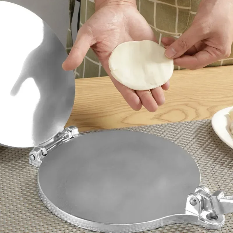 Tortilla Press Maker Aluminium Alloy DIY Manual Corn Tortillas Pressing Tools Long Handle Anti-rust for Home Kitchen Cooking tortilla press
