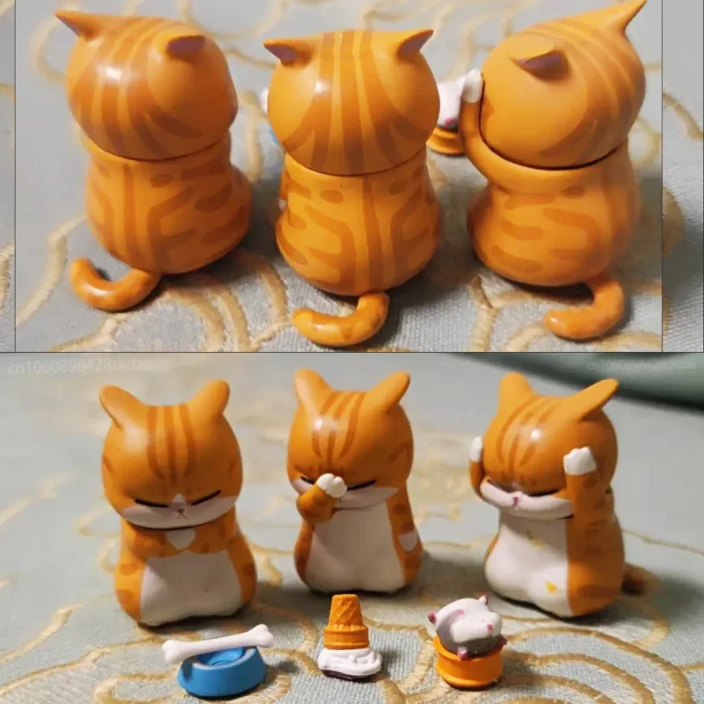 Sleeping Cats Doll Cat Toy Ornaments Cat Figurine Decoration Cat Figurines Ornament Crafts Miniature Ornament Miniature Figurines Resin Ornaments Resin Crafts Kawaii Cute Cat Doll Ornaments Figures Statue Mini Model Desktop Toys Gifts Room Office Kids Car Home Decoration Accessories