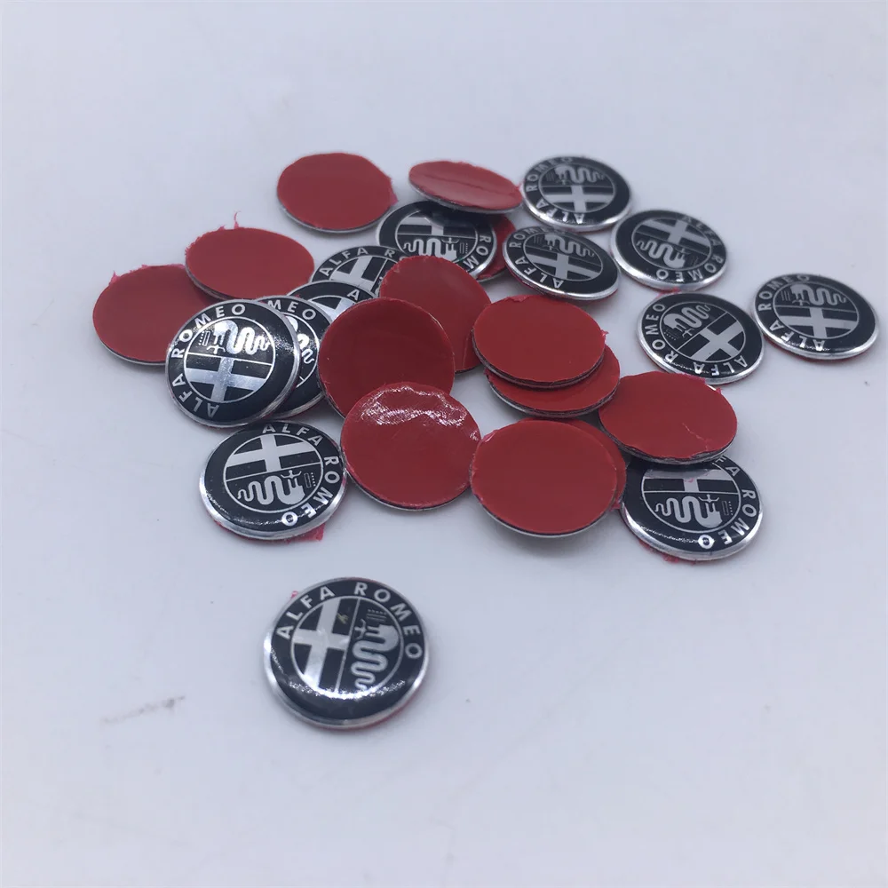 Alfa Romeo Car Key Emblem Sticker Set - 15 Color Options, Multiple Sizes