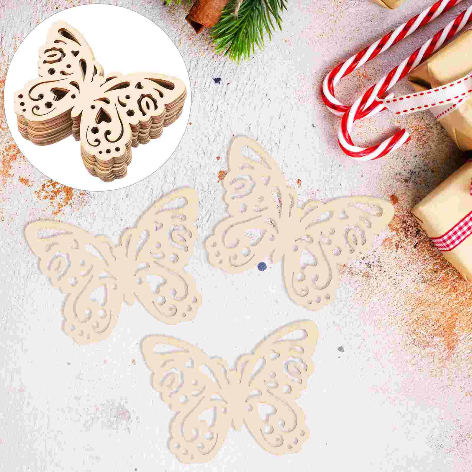 

10pcs 80mm DIY Doodle Educational Toy Small Natural Wooden Slice Scrapbooking Embellishments DIY Craft Decor with Rope (Buttery