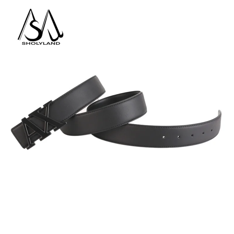 New Trend Fashion Men's Luxury Leather Designer Belt – Vintage Wide Strap