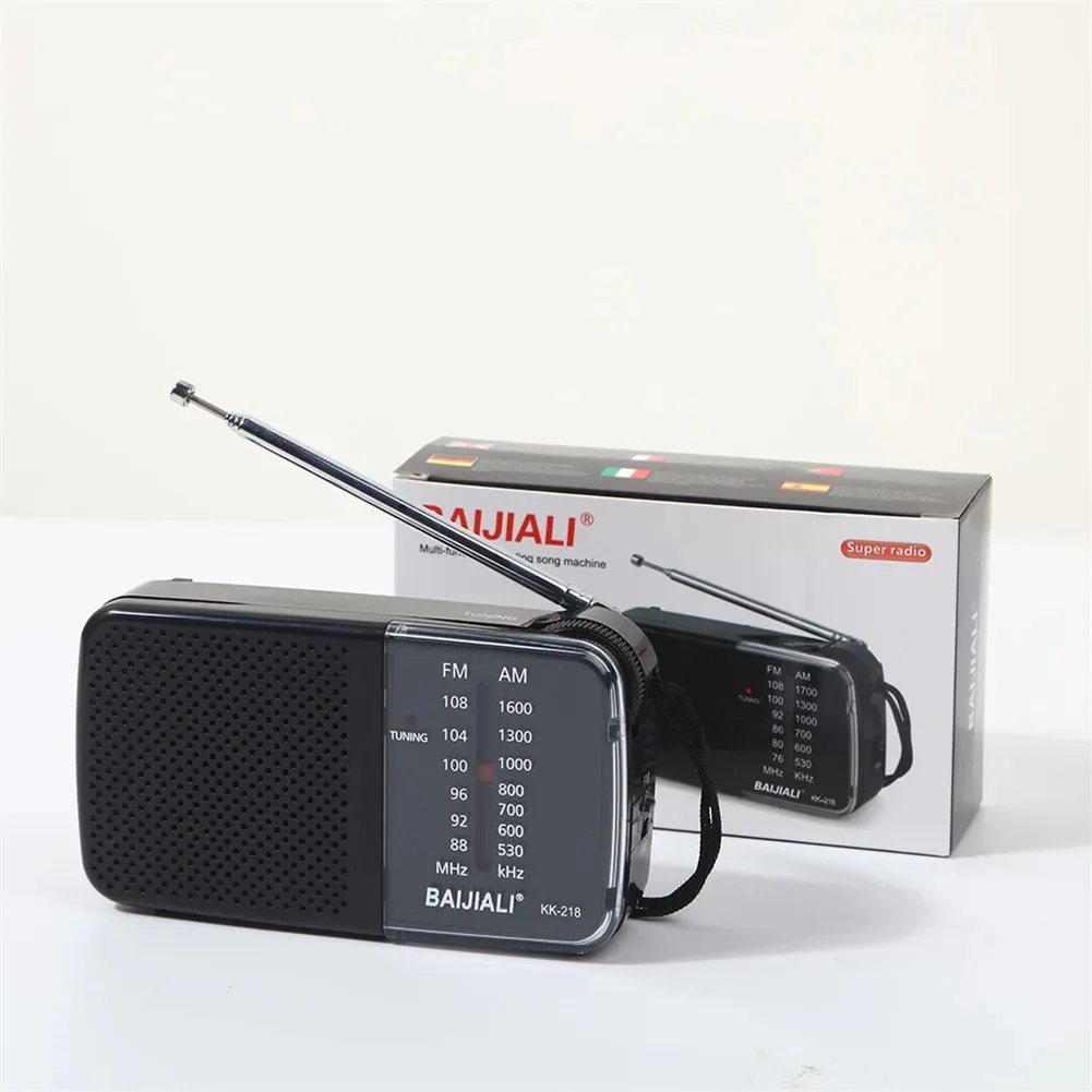 

KK-218 AM FM Radio Battery Operated Portable Pocket Radio Speaker Stereo Sound Radios Player For Senior Home