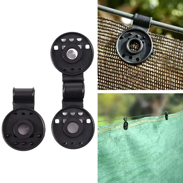 50-100Db Napsütéses Nettó Clip Kerti Szerszámok Üvegházhatású Horog Műanyag Árnyék Kerítés Bilincs Szerelvény Fix Hálószövet O8N9 - Image 5