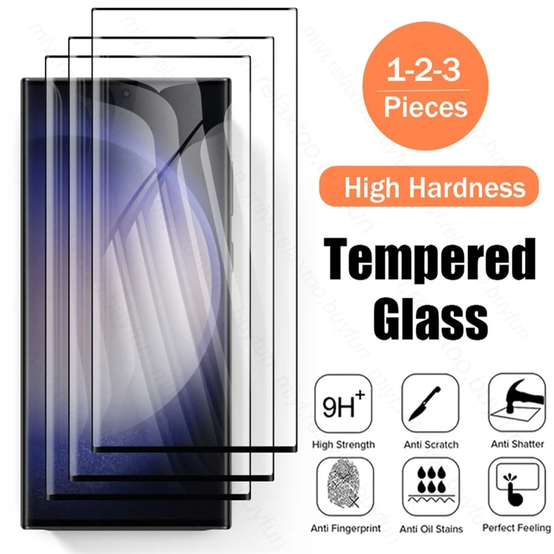 Custodia Samung S23 1-3 Pezzi Copertura In Vetro Temperato Completo Per Samsung S 23 Occhiali Protettivi Galaxy S23 + S 23 + 23 Plus S23Plus 5G
