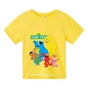Kids Summer Short Sleeve Girls & Boys T shirt The Sesame Street Elmo Cartoon Print Children's T-shirt Funny Baby Clothes 2