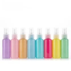 10ml/30ml/50ml Macaron Spray Bottle Fine Fog Spray Bottle Cosmetics Packaging Portable Travel Refillable Bottle Plastic Bottles