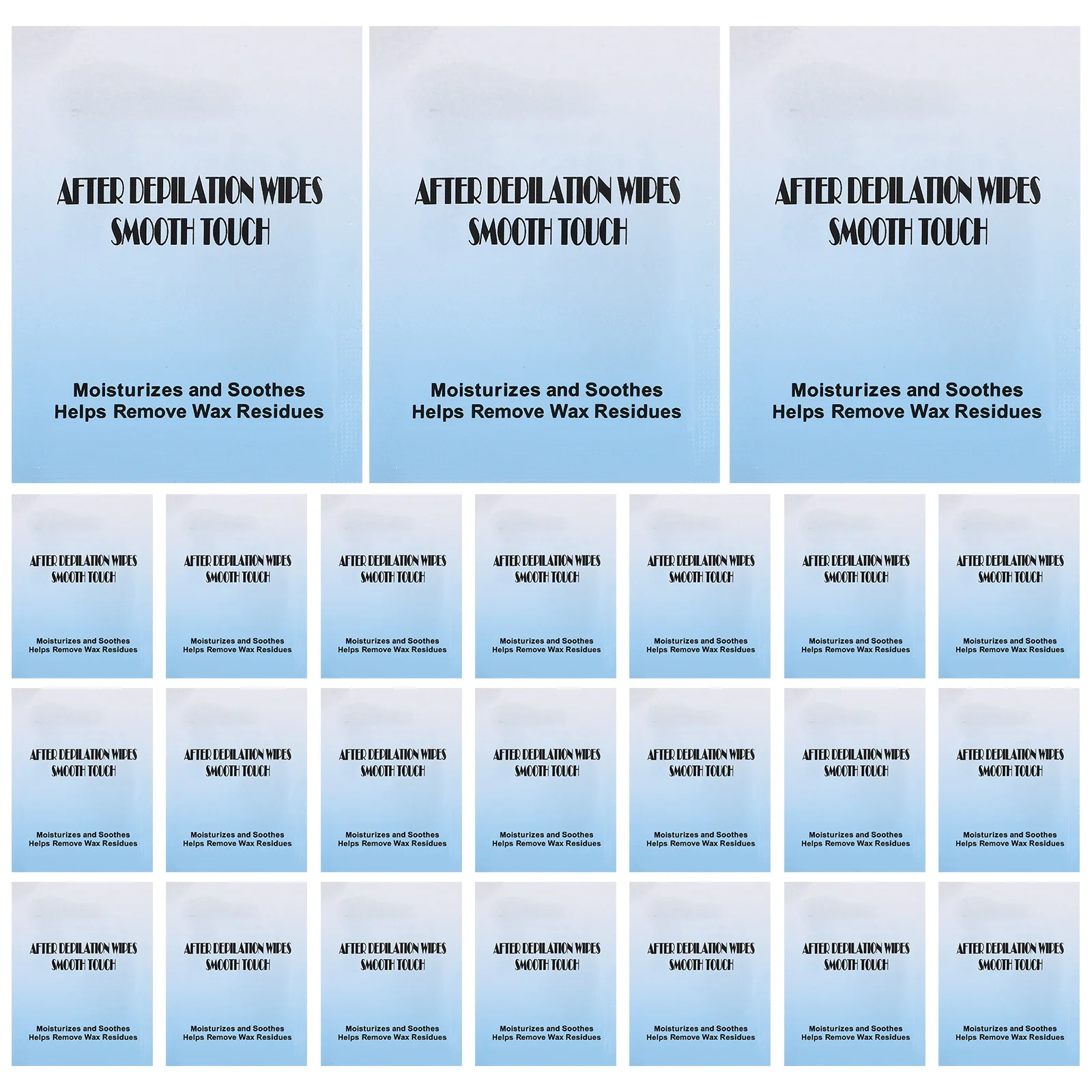 20pcs Remover Wipes 20 Pack Wax Care Fabric Wax Strips Skin Hair Removal Cleaning Tissues Body Facial - 3