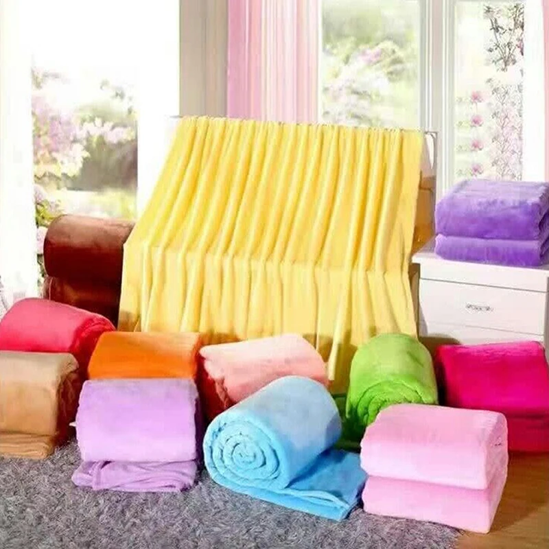 

Soft Warm Blankets For Beds Winter Mink Throw Solid Sofa Cover Bedspread Winter Plaid Blankets Winter Sheet Bedspread