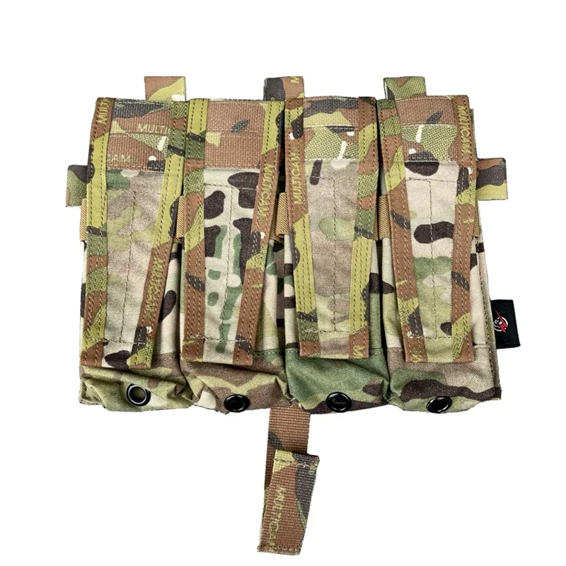 

Tactical M4 Mag Pouch Multicam Quadruple Magazine Pouch Military Hunting Airsoft Vest AVS Molle Front Panel Bag Accessories