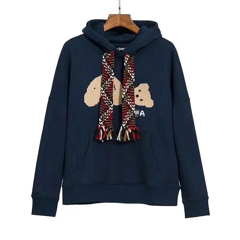 

New Palm Angels Autumn rainbow side woven strip classic loose solid color sportswear fashion school uniform jacket men's wear