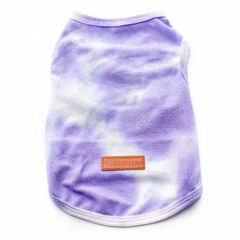 Cute Summer Dog Clothes Puppy Tshirt Korean Small Medium Cat Cooling Vests Cartoon Multicolored Pet Apparels Breeds Sportswear 3