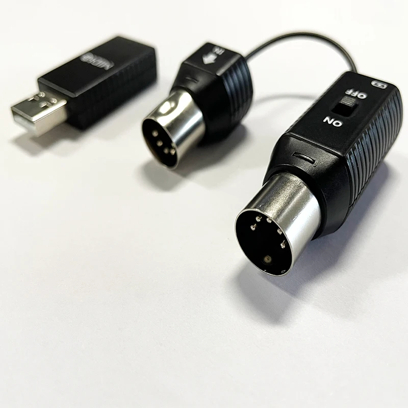 M-VAVE MS1 MIDI Adapter System Wireless 5-pin DIN USB Interface MIDI Master Adapters Piano Keyboard To Device Connecto