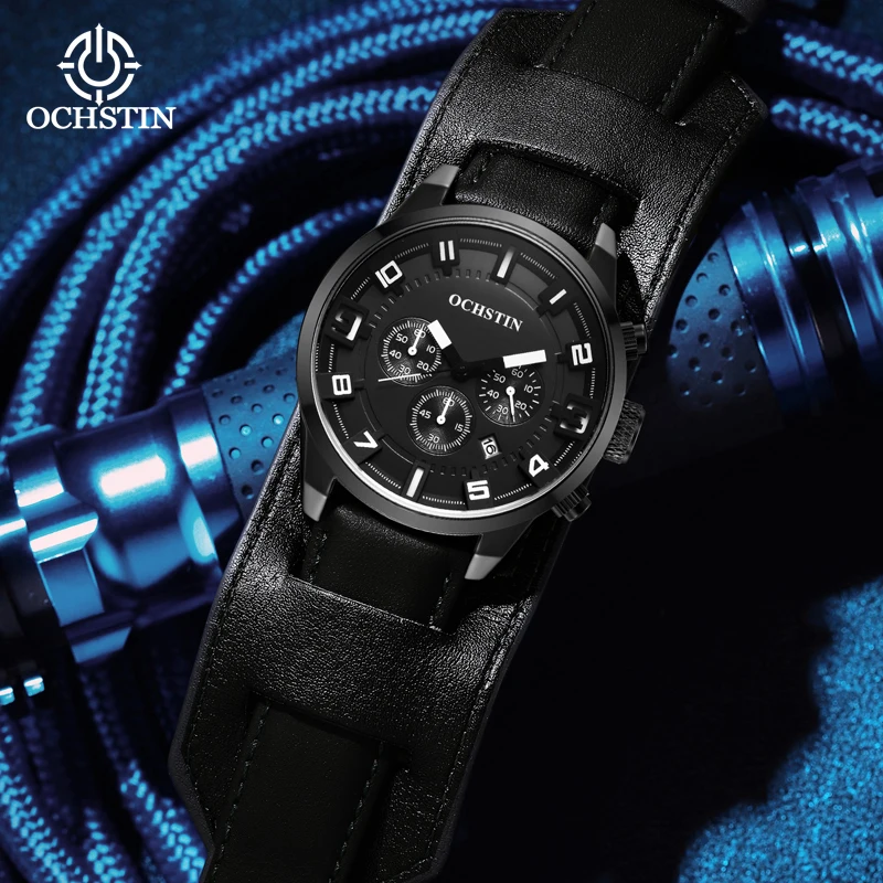 Ochstin's Minimalist and Comfortable Wind Multi functional Quartz Movement Craftsmanship Series 2024 New Men's Quartz Watch