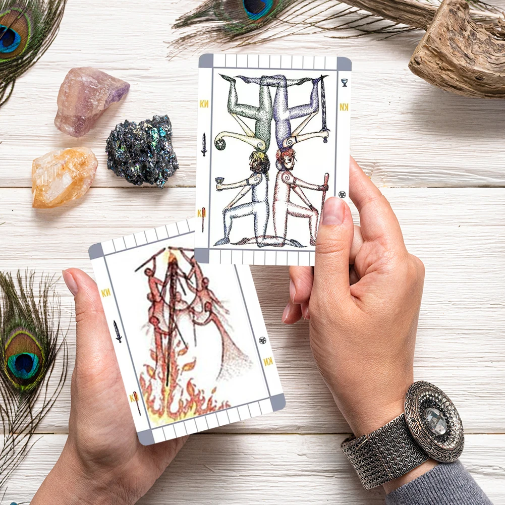 Description Picture 6 of itemTransparent Tarot Classic Card Deck Tarot Cards For Fortunetelling Party Board Game Card Deck Fortune Telling Game