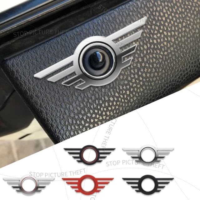 1Pcs 3D Metal For Mini Cooper S R55 R58 R59 F54 F55 F56 JCW Logo Emblem Badge Car Interior Window Door Pin Lift Lock Stickers