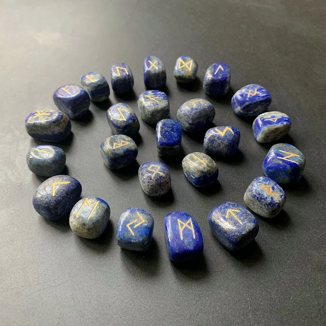 Lapis Lazuli Set of Rune Stones