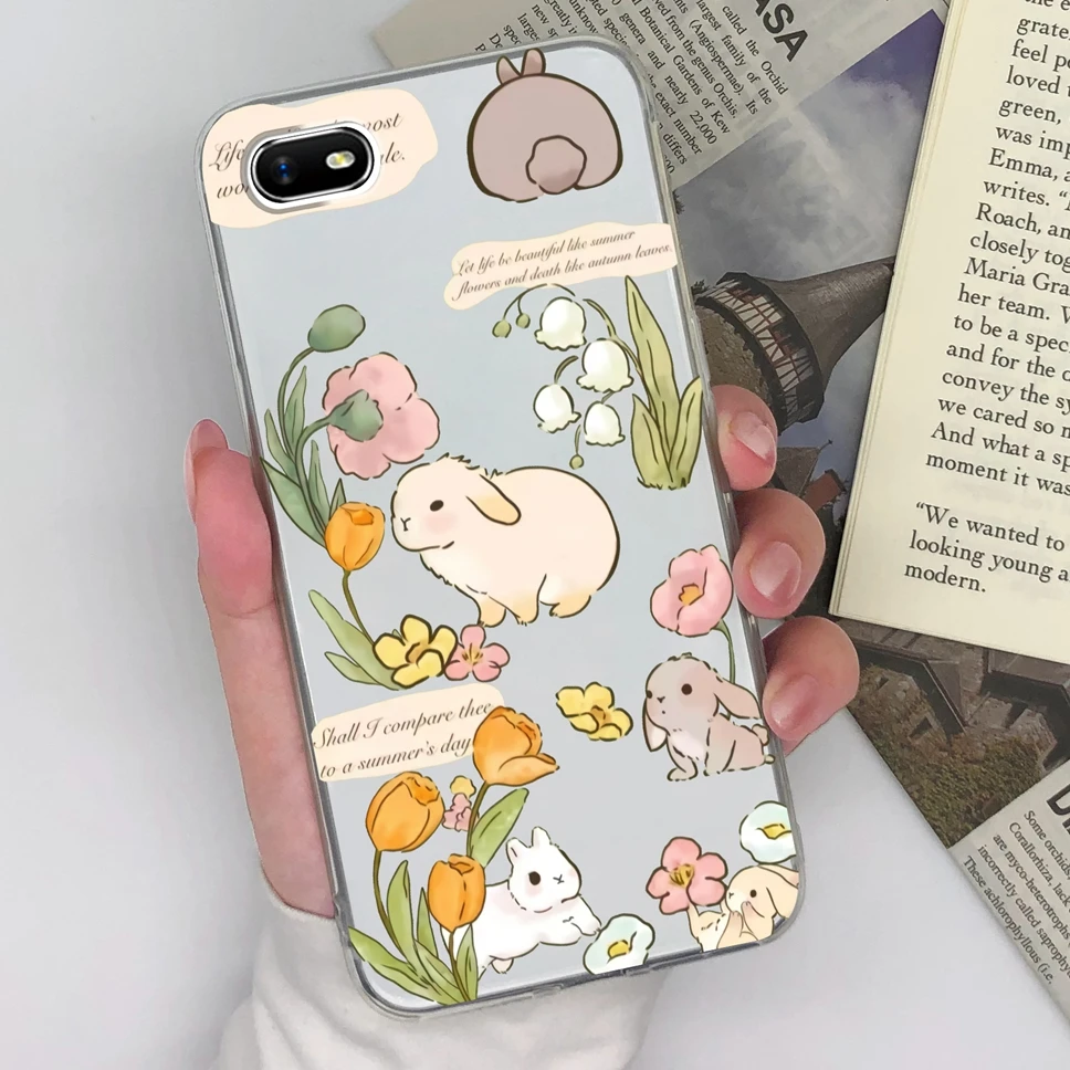 Cute Sweet Girl Transparent Soft Silicone Phone Case – 6.1 inches
