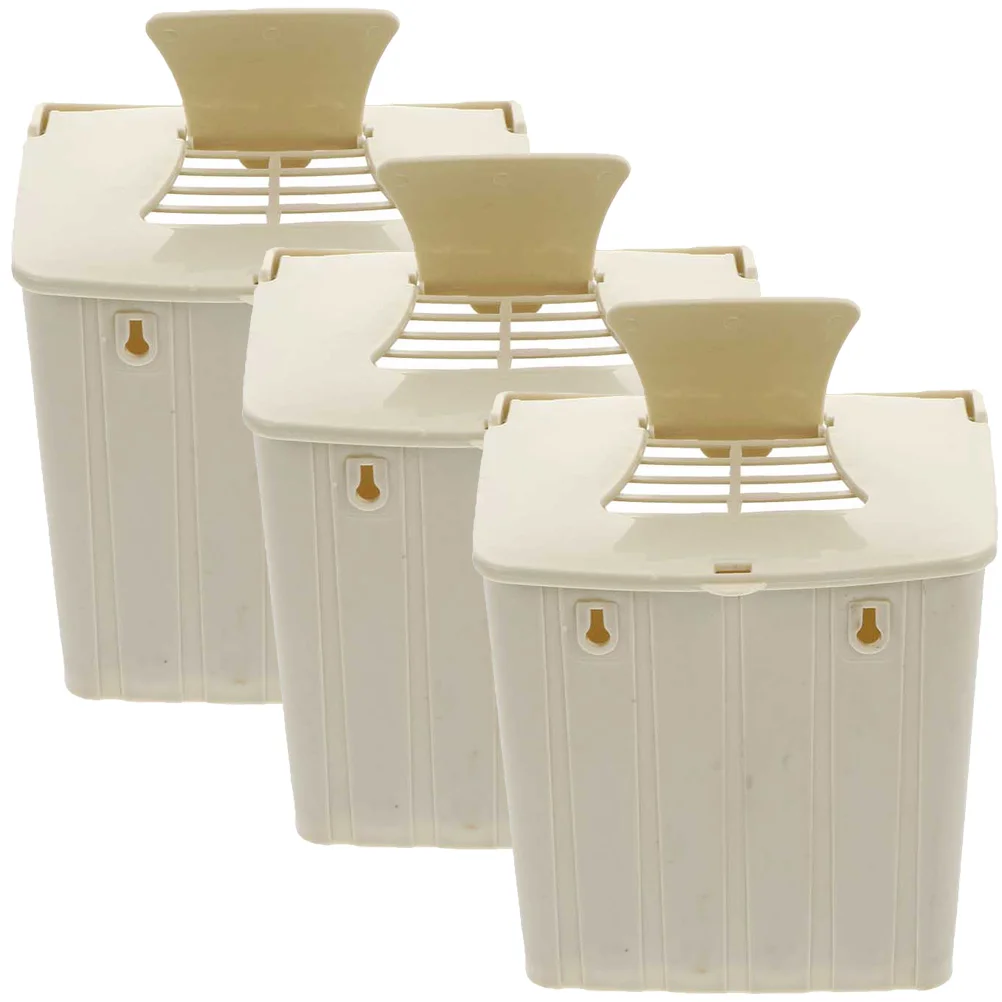 

3pcs Bird Breeding Box Plastic Bird Nesting Box Hanging Bird Box Bird Hatching House