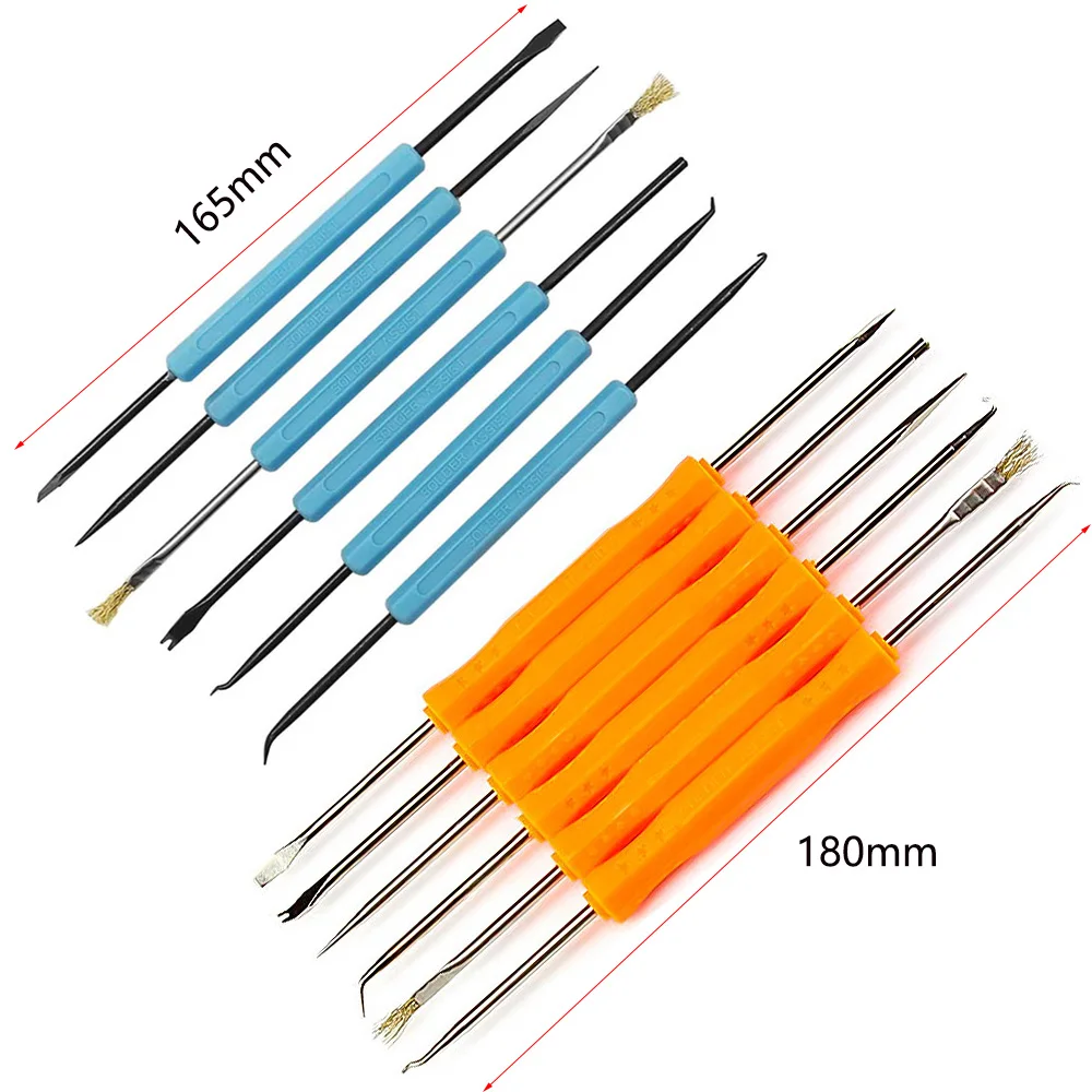 Desoldering Tool 6pcs/Set Crowbar Desoldering Tool Circuit Board Repair Removing Components PCB Cleaning Auxiliary Welding