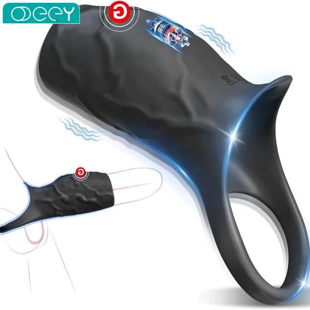 Vibrierende Penishülle Penisring Penisring Vibrator Penis Extender G-Punkt Stimulation Männliche Paare Erwachsene Sexspielzeuge für Männer