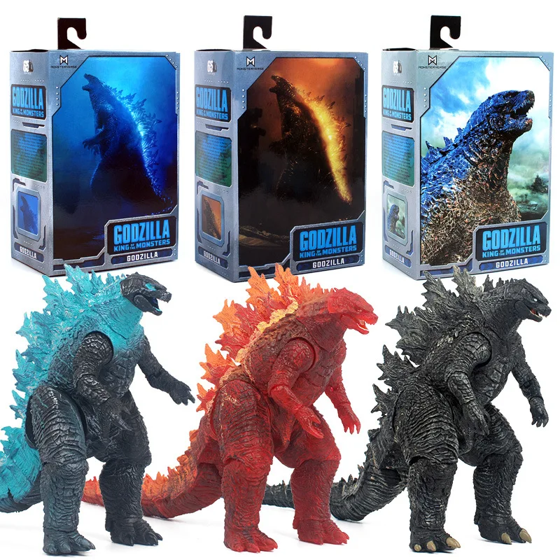 

3 types Movie Godzilla Vs. King Kong Movable Model Figure Toy Neca Movie Shm Monster Nuclear Energy Gifts