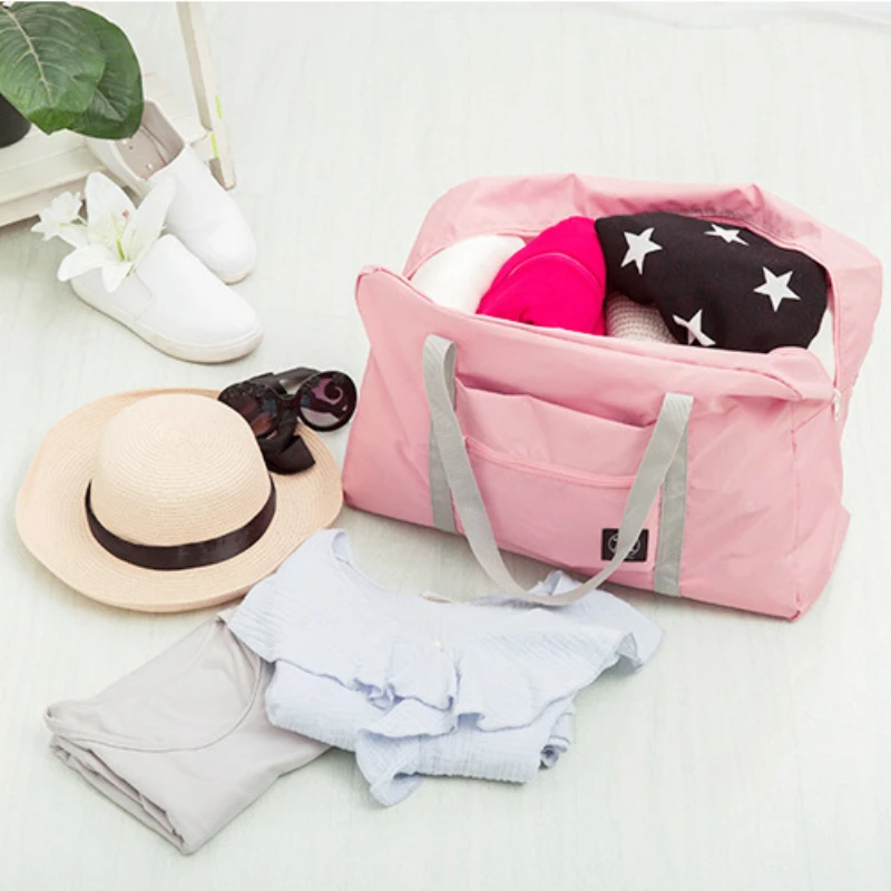 New Nylon Foldable Maternity Bag Unisex Large Capacity Storage Bag Luggage Women Waterproof Handbags Portable Travel Bags