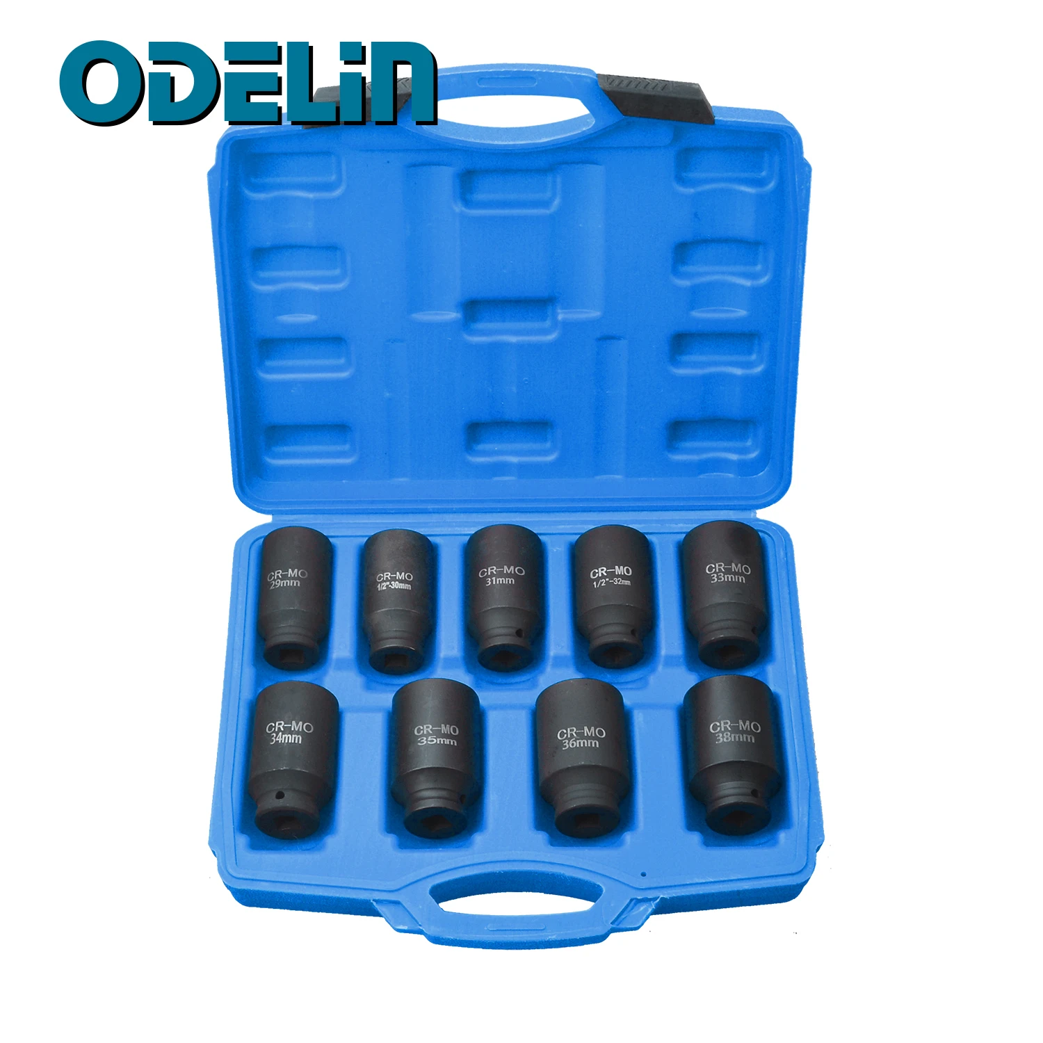 

9Pc 1/2" Drive Deep Impact Axle Hub Nut Socket Set Removing Installing Tool For BMW Volkswagen AUDI 29/30/31/32/33/34/35/36/38mm