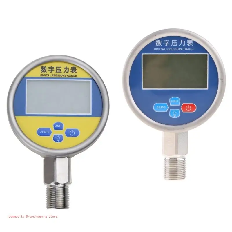 

Digital Pressure Gauge with Bottom Connector & Rubber Protector Units 3.15"