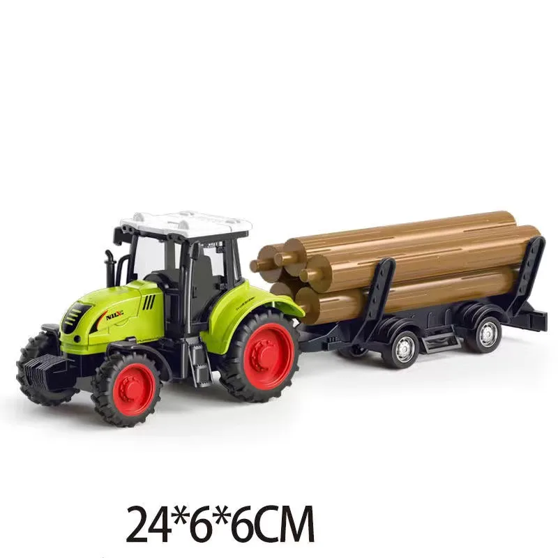 Mini Inertial Tractor Model Harvester Transporter Boy Toy Set Kids Toy Simulation Farmer Car Model Gift for Children - Sf7f365baa5f640ff88aa38f800a71213d