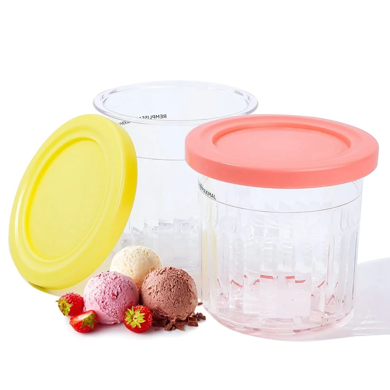 Ice Cream Containers 1.5 Quarts with Lids, Homemade Ice Cream Storage  Containers for Freezer - AliExpress