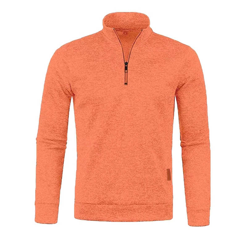 Men High Collar Sweatshirts Thicker Half Zipper Pullovers Sweater Warm Knitwear Turtleneck Jumpers Coat Male Luxury Clothing 5XL 5