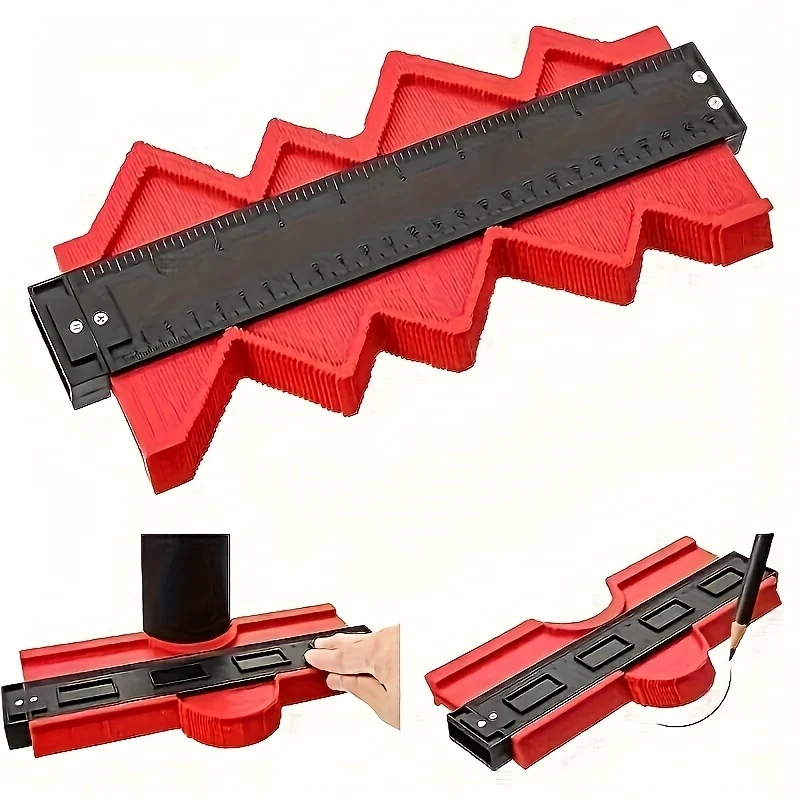 Contour Measuring Instrument Multifunctional Plastic Ruler Woodworking Measurement