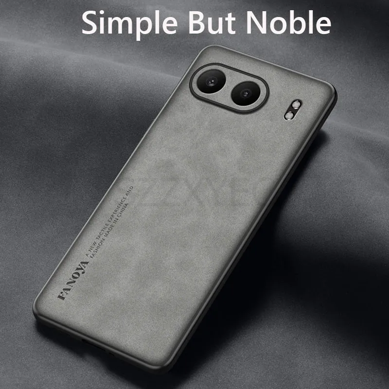 Luxurious Retro Leather Skin Feel Shockproof Matte Silicone Soft Case Cover