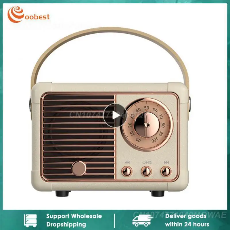 

Миниатюрный Настольный Декор в стиле ретро, беспроводной сабвуфер с зарядкой через USB, динамик, настольное украшение, милый Декор