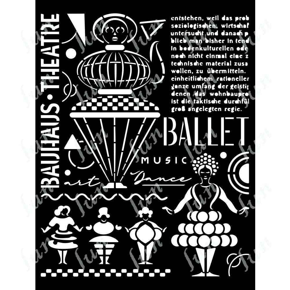 

Retro Ballet Girl Layering Stencils DIY Scrapbooking Diary Decoration Embossing Template Card Craft Supplies Handmade