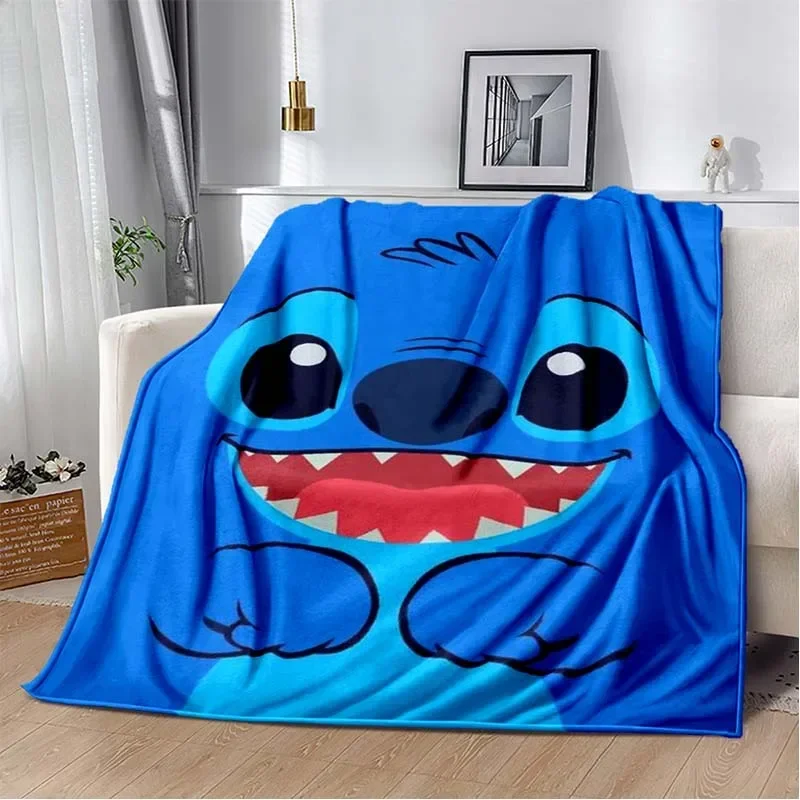 thumbnail image 1 of Manta de franela con patrón de puntadas de Disney, manta de forro polar, regalo para niños y adultos, sofá, ropa de cama, regalos para niños, 1 of 5