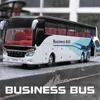 1/32 Alloy Single-layer Bus Car Model Toys Diecast Simulation Metal Business Bus Vehicle Sound Light Pull Back Children Gift Toy 1
