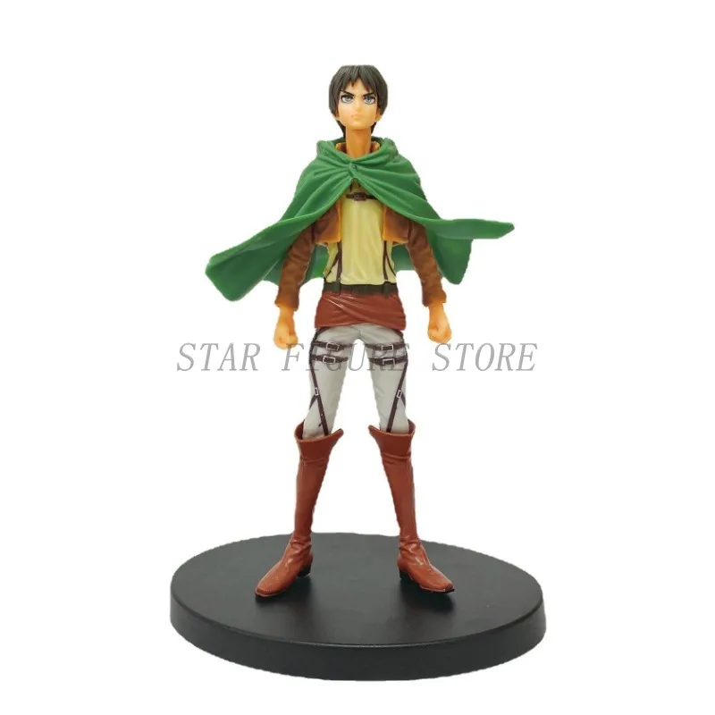 WANSHI Eren Yeager Figure, L'attacco dei giganti, Action Figure Cosplay Anime Giocattoli Modello in PVC Ornamenti da Collezione Giocattoli Bambola Cartoon Giocattoli per Bambini Adulti Regalo Con