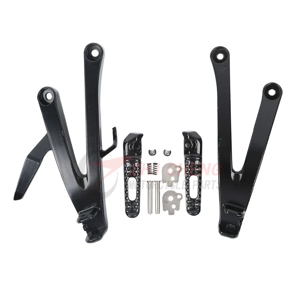 Motorcycle Rear Footpegs Foot Pegs Footrest Pedals Bracket For Honda Cbr600Rr Cbr 600 Rr 600Rr 2007-2014 08 09 10 11 12 13