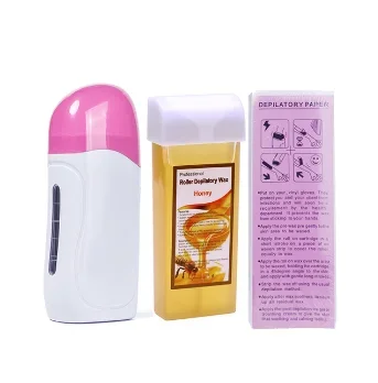 Professional Single Handheld Depilatory Wax Hair Removal Machine with EU/US Plug Portable Epilator Roll on Wax Heater Heater