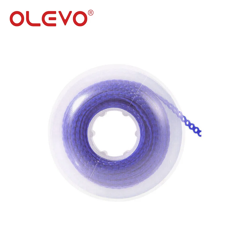 OLEVO 4.5m Dental Power Chain Orthodontics Elastic Ultra Powerchains For Teeth Braces Rubber Bands Leagues Long Short Continuous