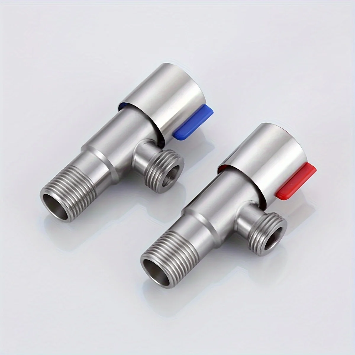 Angle Valve Stainless Steel Hot And Cold Angle Valve Large Flow Drain Toilet Water Stop Valve Triangle Valve Switch 1pc