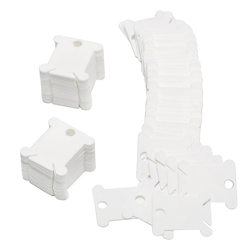 Description Picture 2 of item200pcs Hard Cardboard Floss Bobbins Thread Bobbin Needlework Tool Spool Holder for Cross Stitch Embroidery Cotton Thread DIY