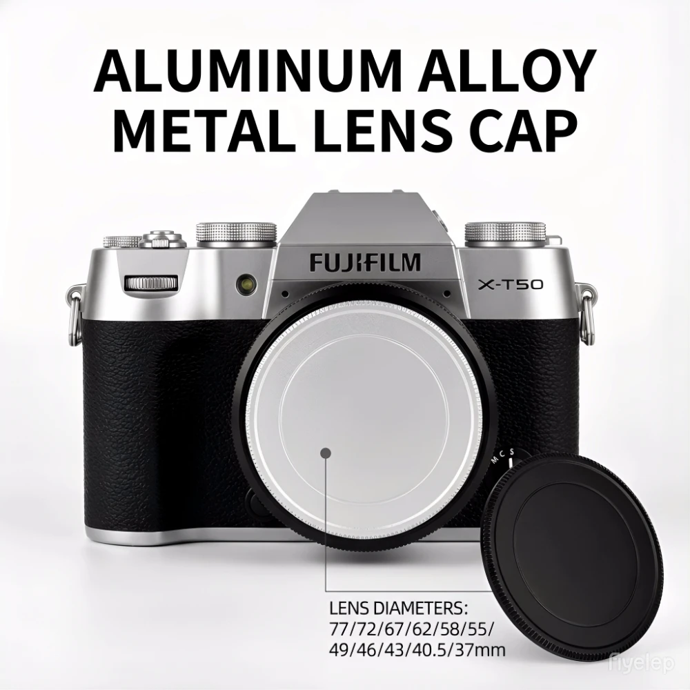 Premium Aluminum Alloy Lens Cap - Durable Protective Cover