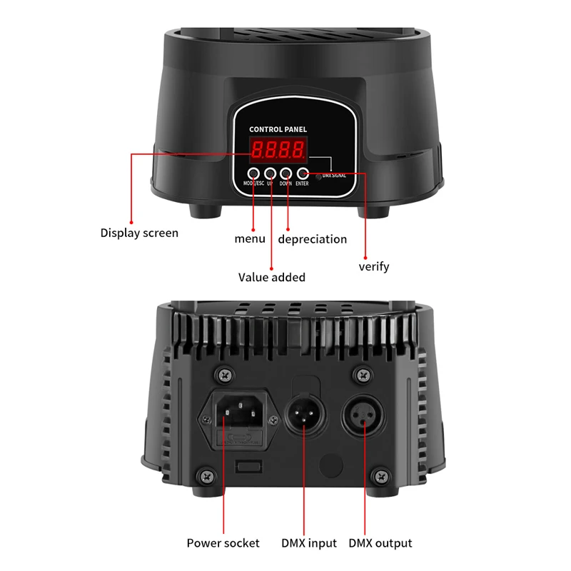 7x10W LED Moving Head Light 4in1 RGBW Professional Stage Lighting DMX512 Wash Light For Disco DJ Music Party Dance KTV Nightclub 4