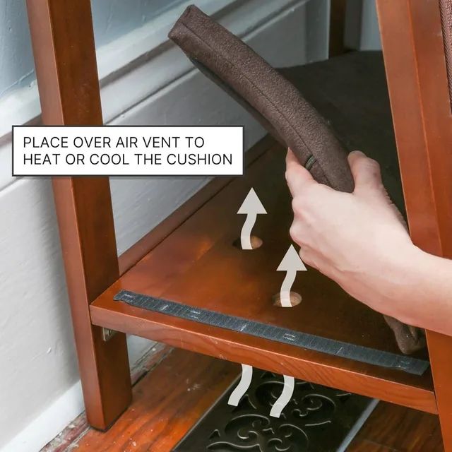 A-Frame Cat Bed Cave – Black Espresso, Ventilated Base & Multipurpose Furniture 3