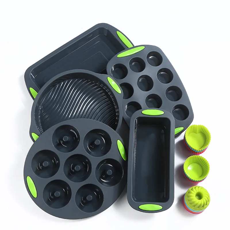 

Nonstick Perforated French Bread Loaf Donut Muffin Cake Mold Dropshipping Baguette Pan Silicone Bakeware Set